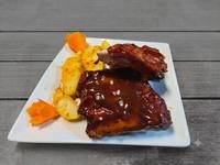 Costițe de porc cu sos barbeque